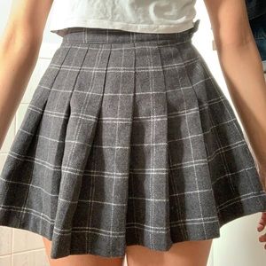 Wool Pleated Skirt